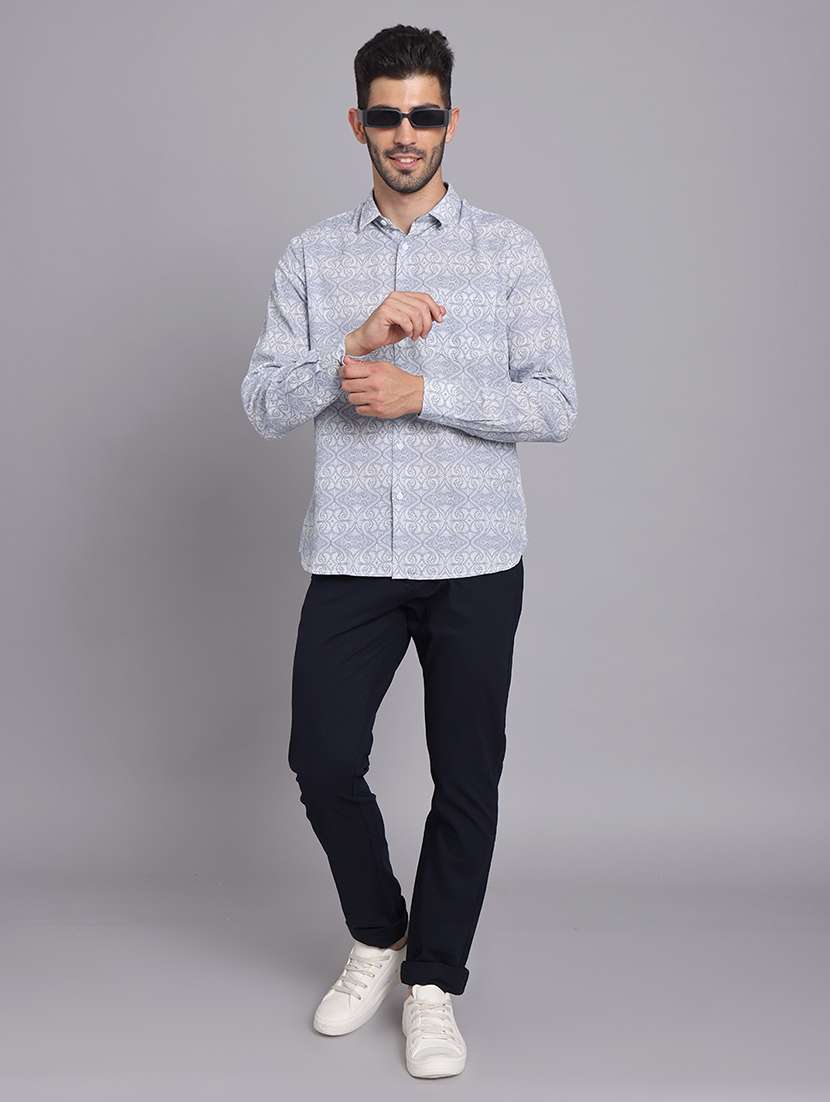 men collared long sleeve regular fit shirt - 22248905 -  Standard Image - 7
