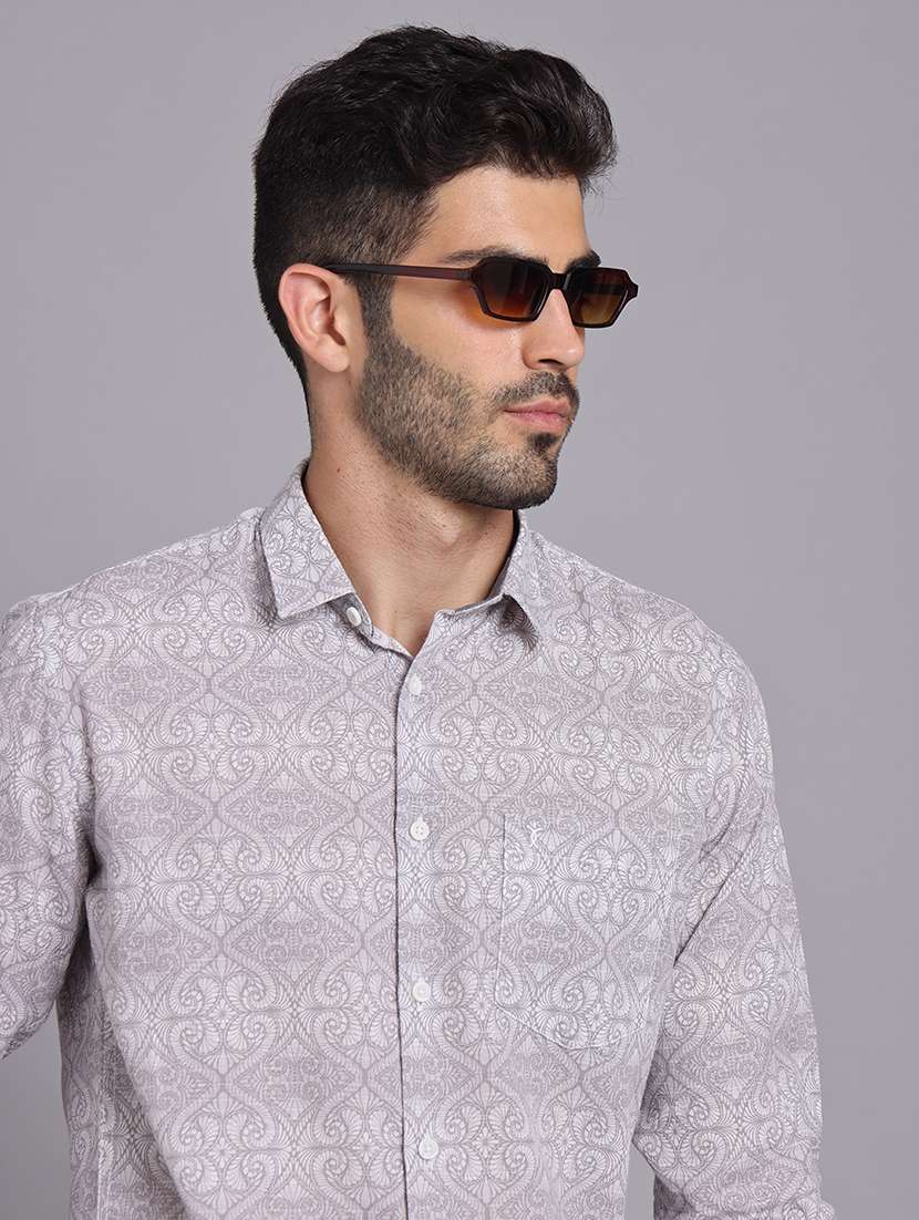 men collared long sleeve regular fit shirt - 22248906 -  Standard Image - 2