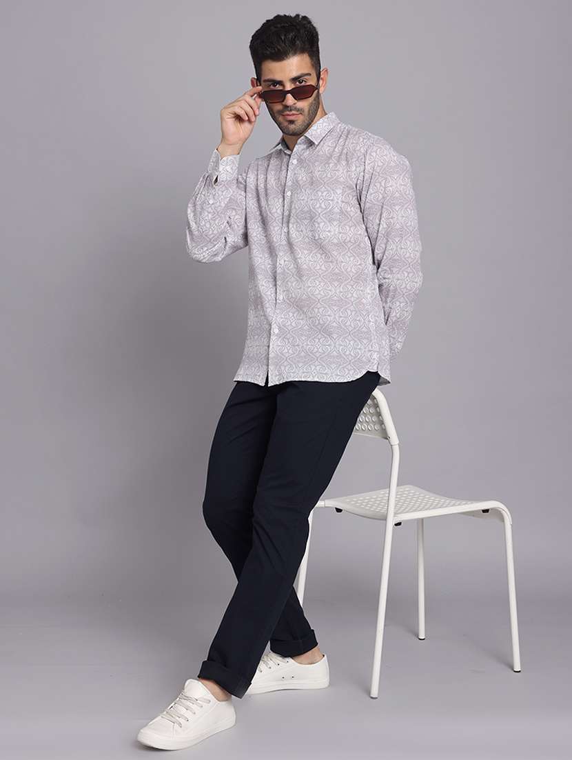men collared long sleeve regular fit shirt - 22248906 -  Standard Image - 7