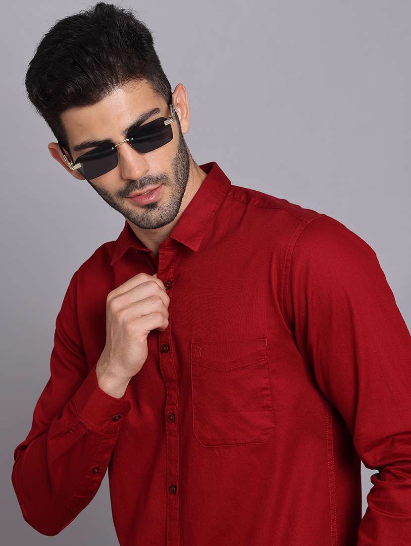 men collared long sleeve regular fit shirt - 22248911 -  Standard Image - 2