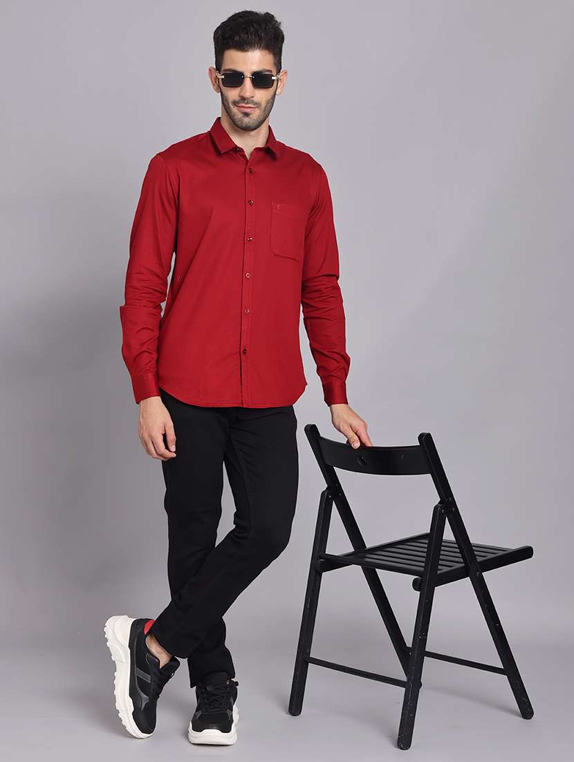 men collared long sleeve regular fit shirt - 22248911 -  Standard Image - 7