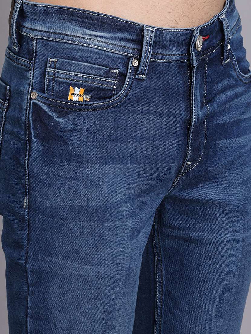 men solid mid rise slim fit jeans - 22248925 -  Standard Image - 2