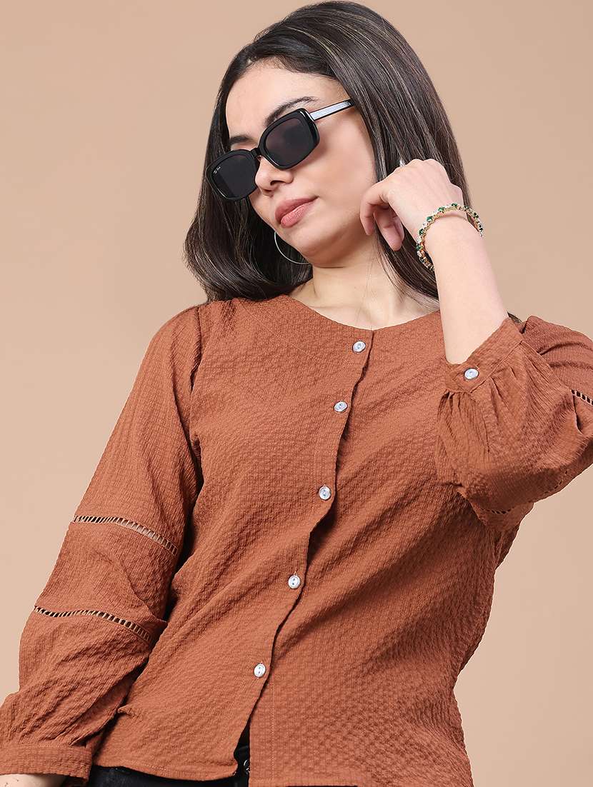 women self designed puff sleeve top
