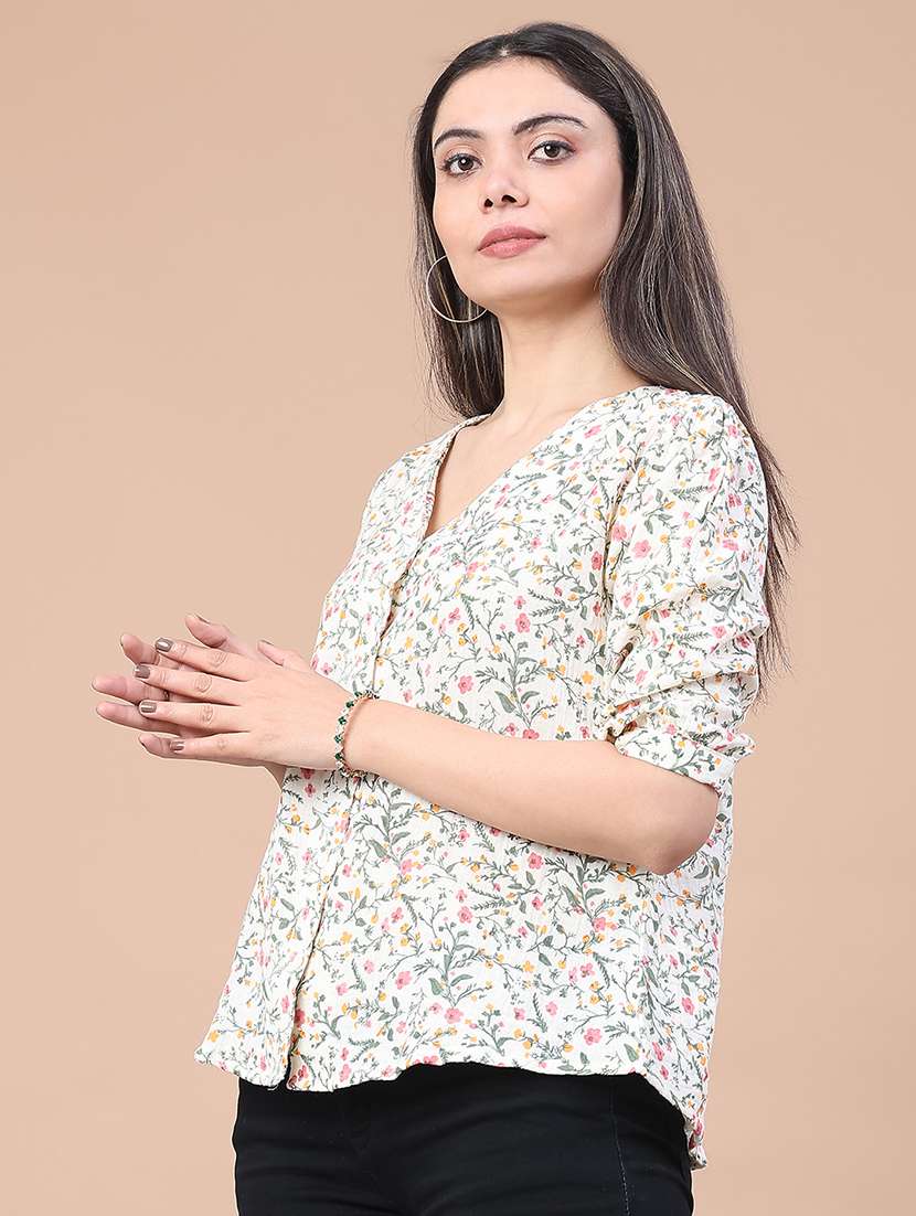 women floral print a-line top - 22249288 -  Standard Image - 2