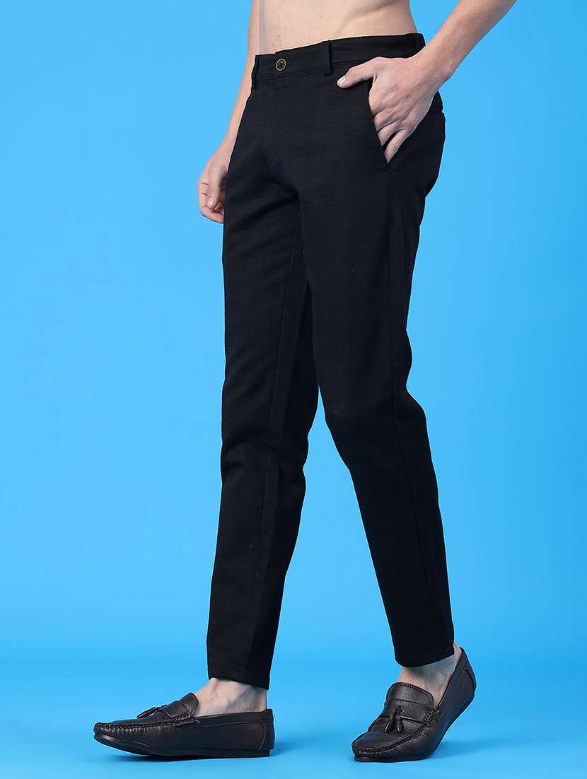 men self design mid rise chinos casual trouser - 22249317 -  Standard Image - 2