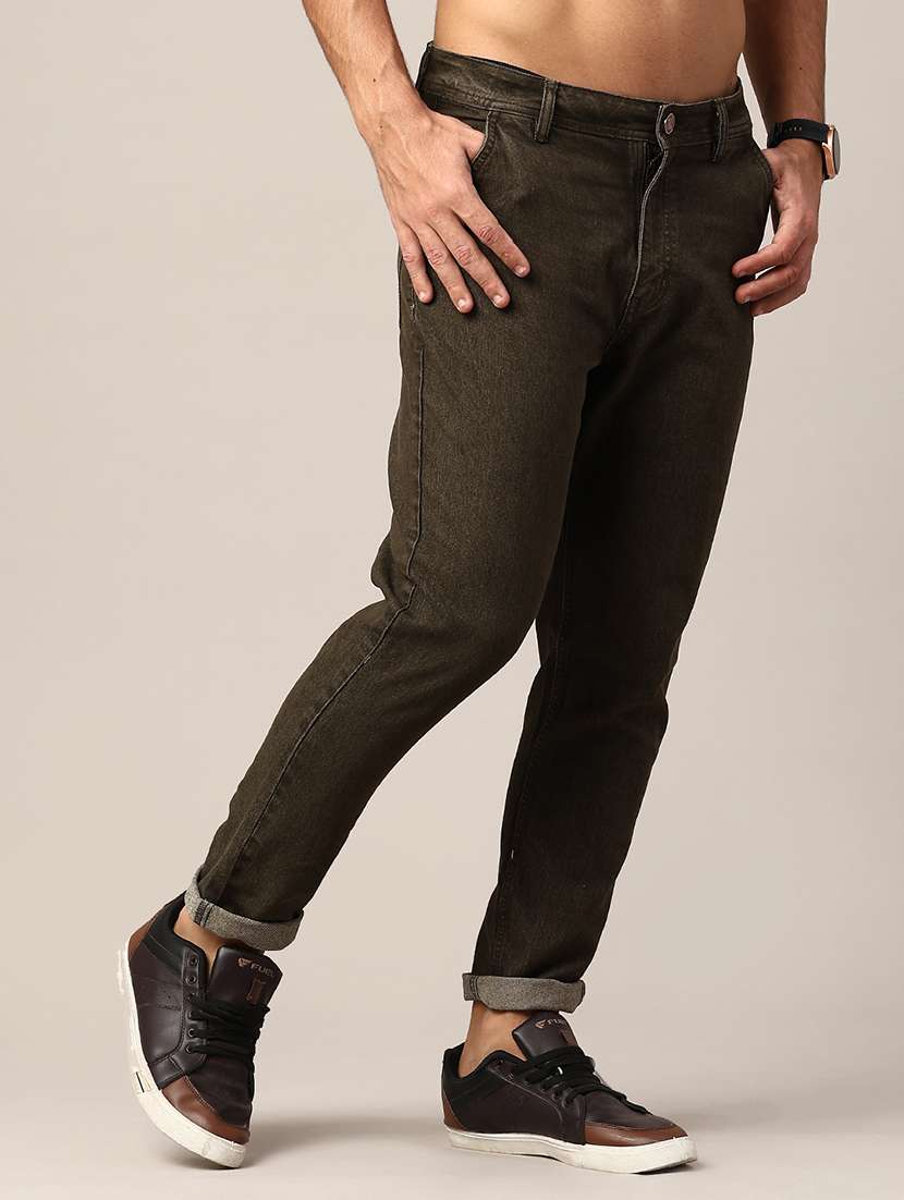 men brown cotton jean - 22249481 -  Standard Image - 2