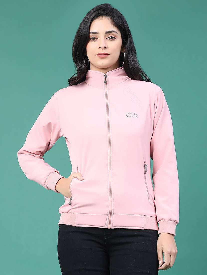 Women Solid Long Sleeve Regular Jacket - 22249627 -  Standard Image - 2