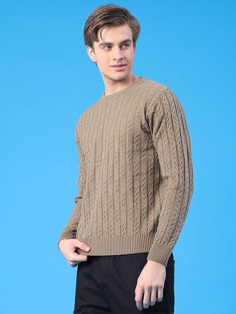 men self design long sleeve regular fit pullover  - 22249849 -  Standard Image - 2