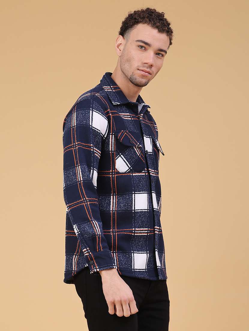 men checkered long sleeve regualr fit casual shirt - 22249894 -  Standard Image - 2