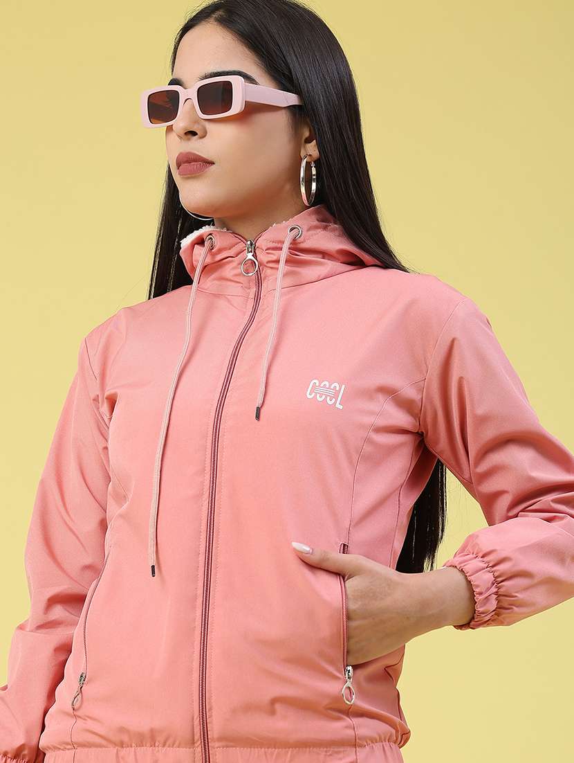 women solid long sleeve regular jacket