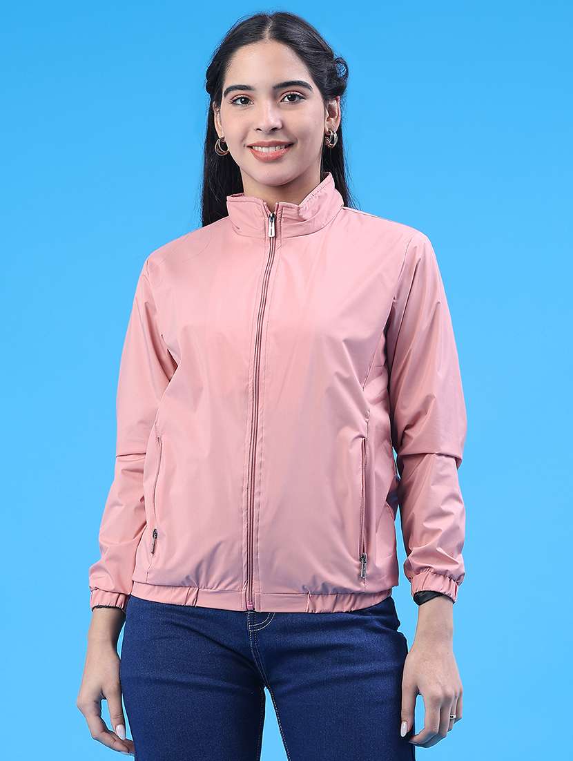 Women Solid Long Sleeve Regular Jacket - 22250043 -  Standard Image - 2