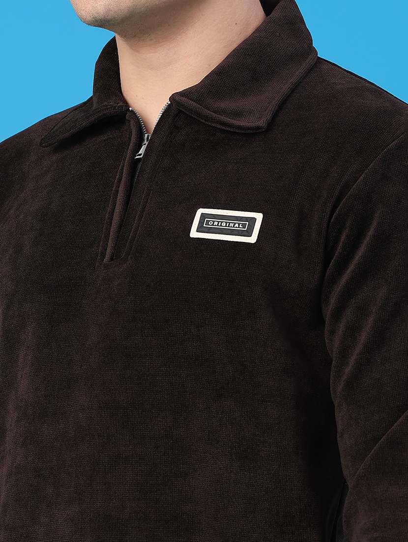 men self design long sleeve regular fit sweatshirt - 22250047 -  Standard Image - 2