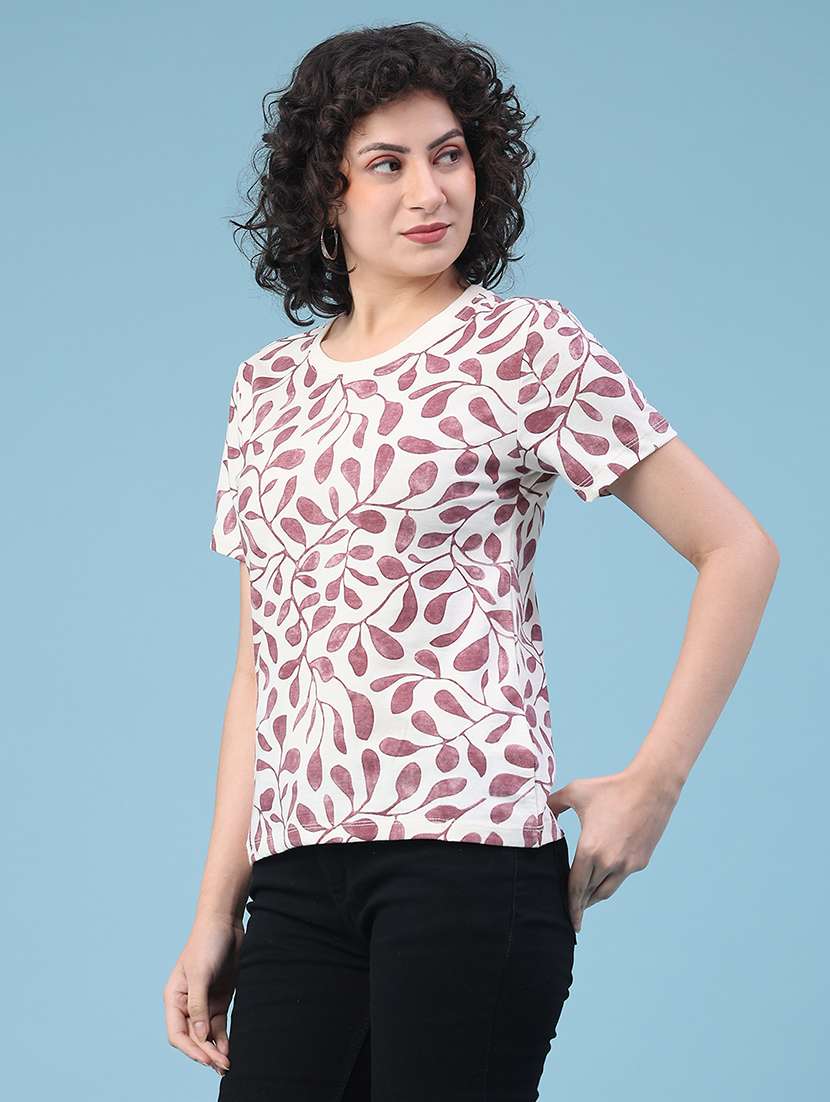 women printed short sleeve t-shirt - 22250087 -  Standard Image - 2