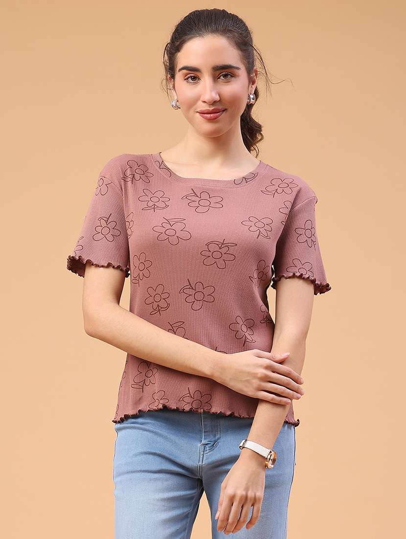 women printed short sleeve t-shirt - 22250135 -  Standard Image - 2
