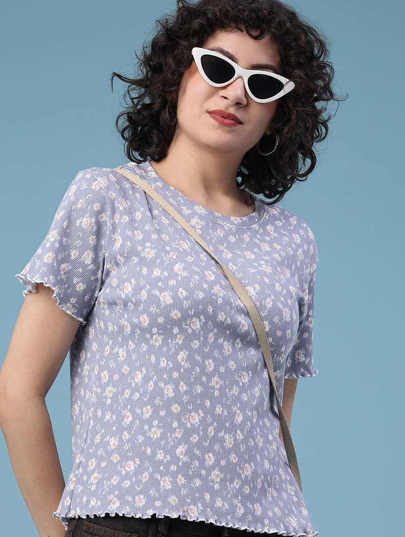 women printed short sleeve t-shirt