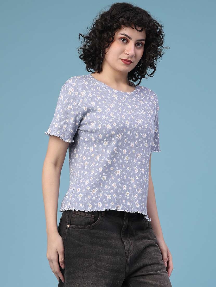 women printed short sleeve t-shirt - 22250136 -  Standard Image - 2