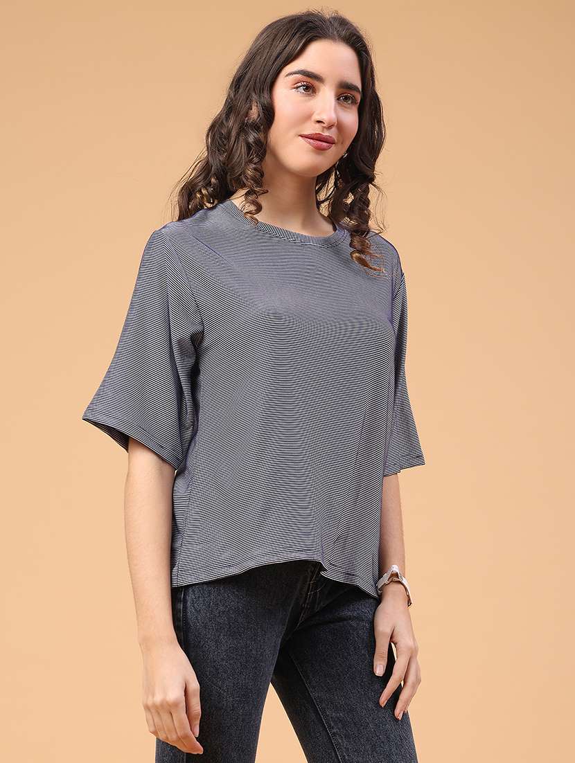 women striped short sleeve t-shirt - 22250138 -  Standard Image - 2