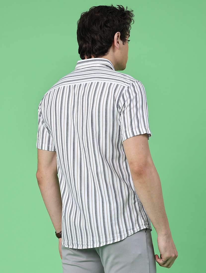 men white cotton casual shirt - 22250225 -  Standard Image - 2