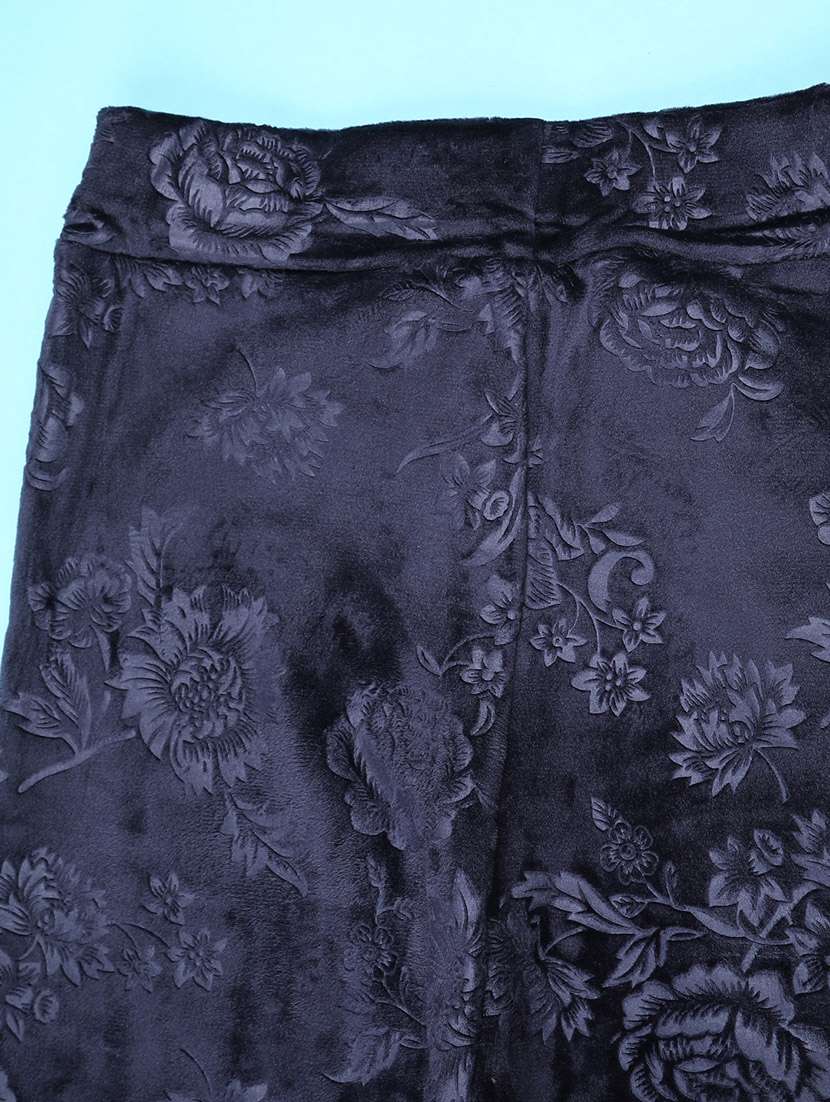 girls self design mid rise winterwear leggings - 22250233 -  Standard Image - 2