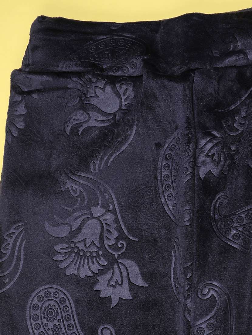 girls self design mid rise winterwear leggings - 22250280 -  Standard Image - 2