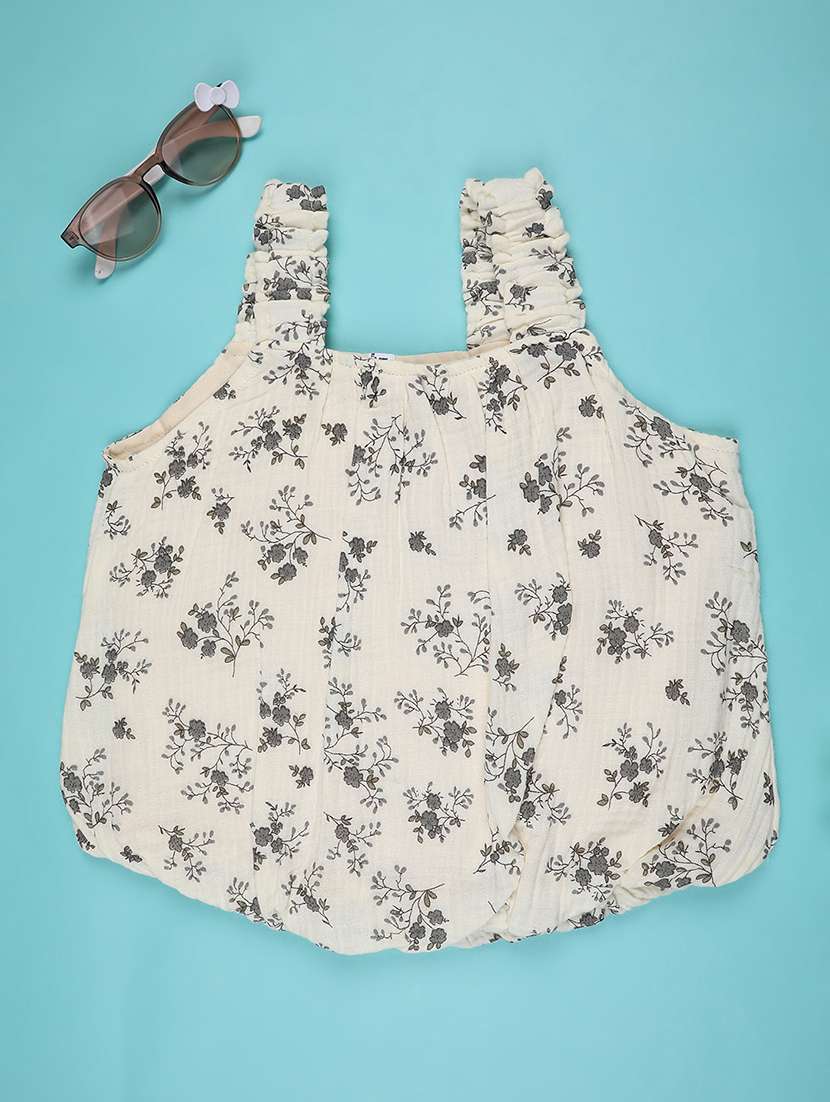 girls floral printed sleeveless a-line top - 22250373 -  Standard Image - 2