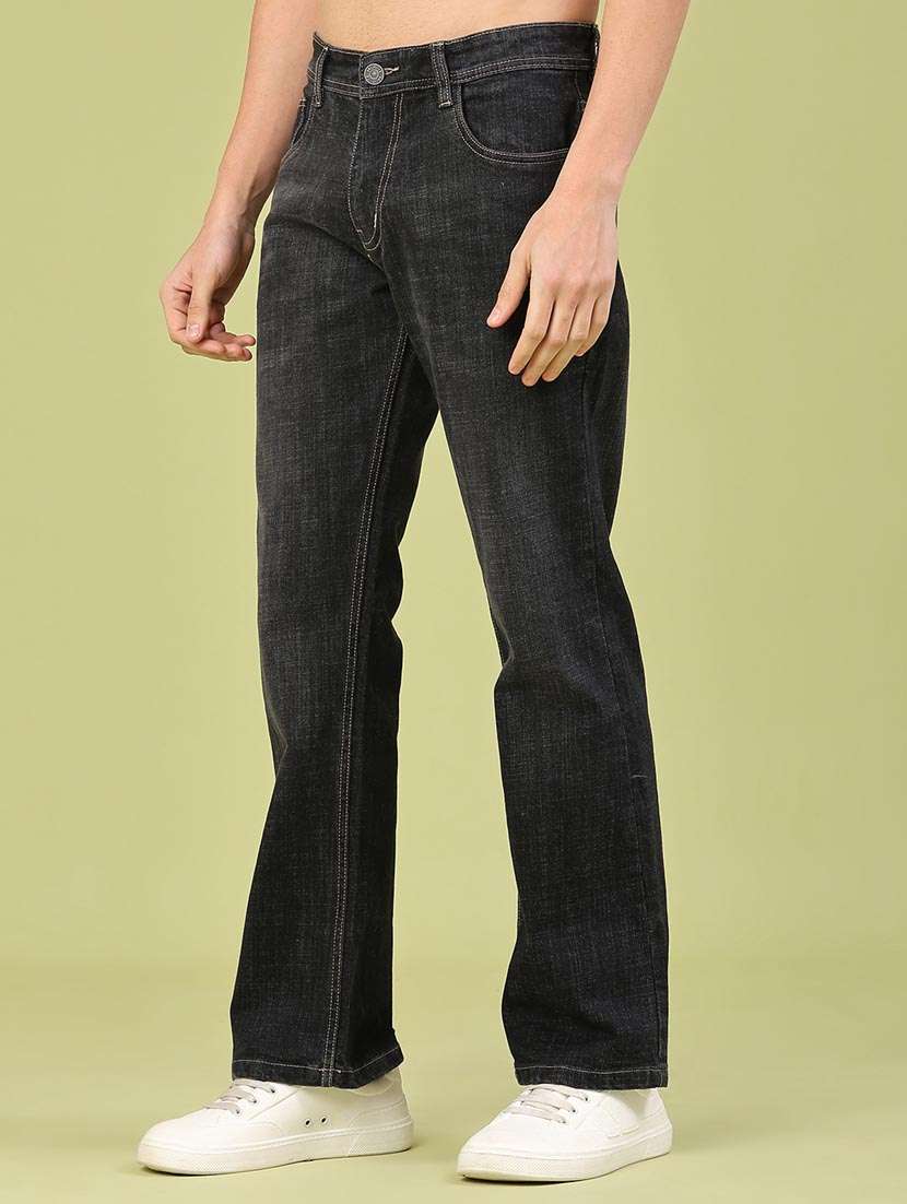 men washed mid rise full length bootcut jeans - 22250955 -  Standard Image - 2
