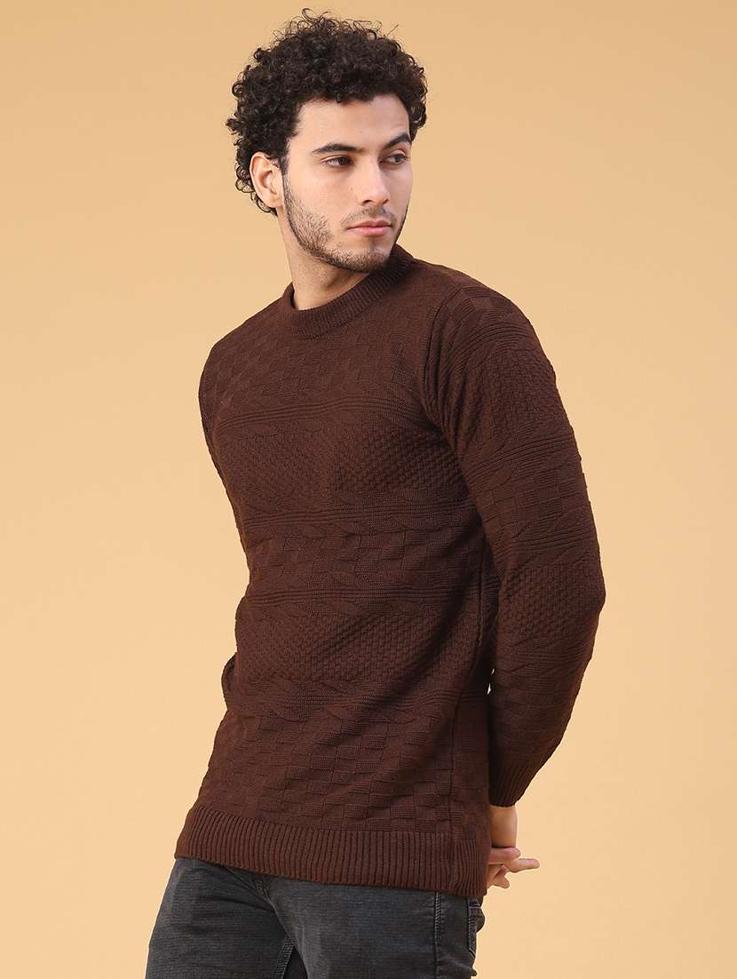 men self design long sleeve regular fit pullover  - 22250970 -  Standard Image - 2