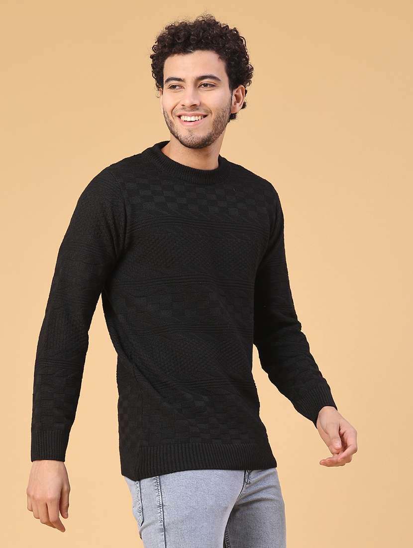 men self design long sleeve regular fit pullover  - 22250971 -  Standard Image - 2