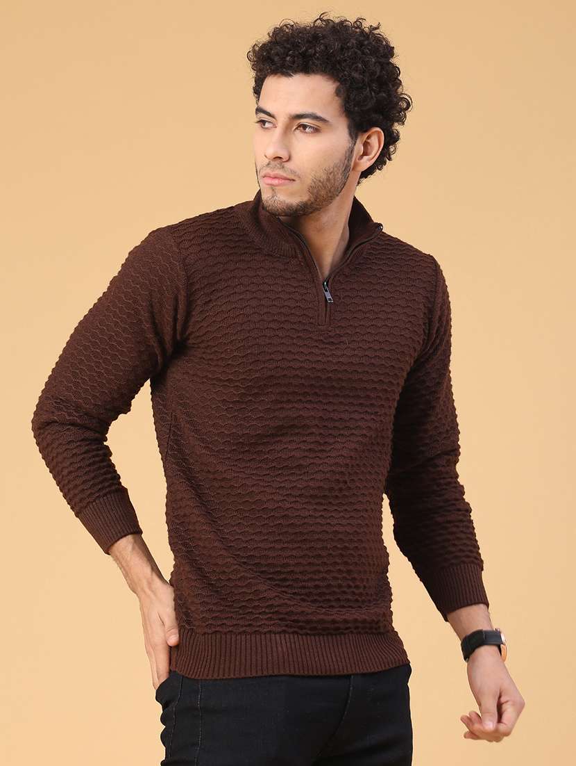 men self design long sleeve regular fit pullover  - 22250990 -  Standard Image - 2