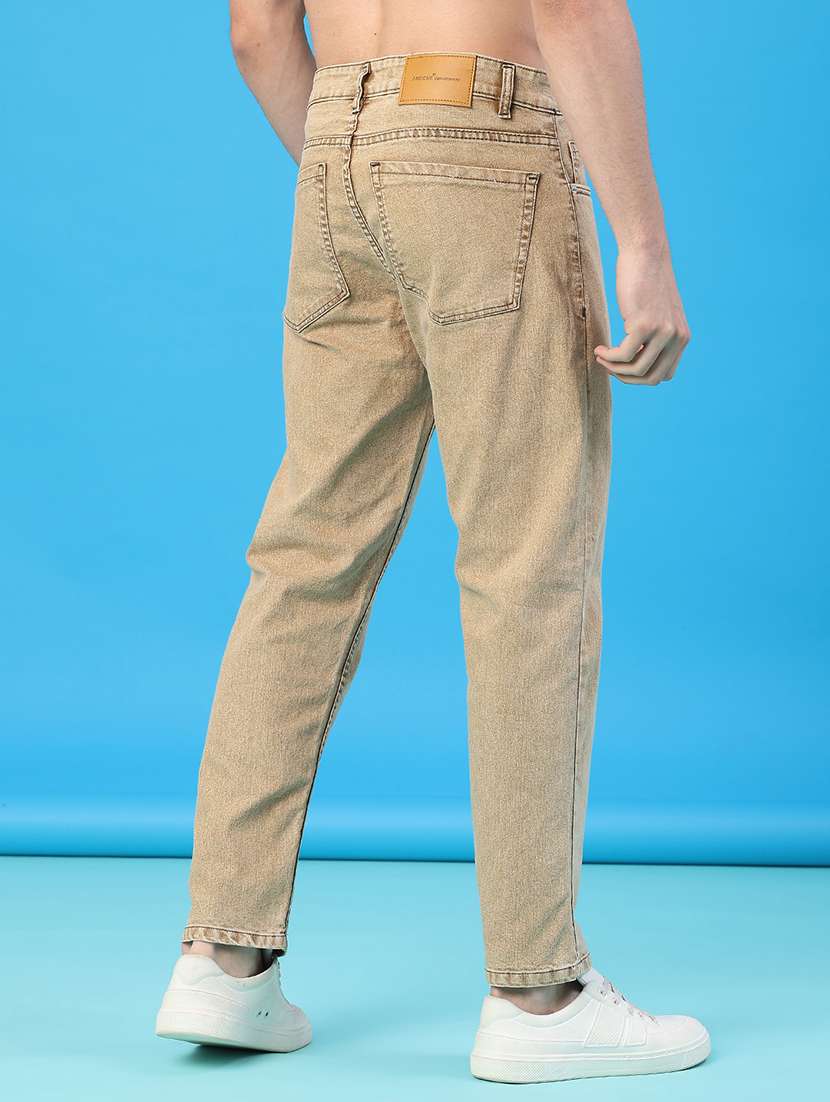 men plain mid rise full length straight fit jeans - 22251033 -  Standard Image - 2