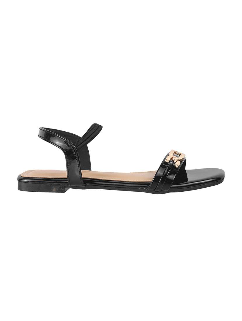 women solid back strap flat sandal - 22251762 -  Standard Image - 2