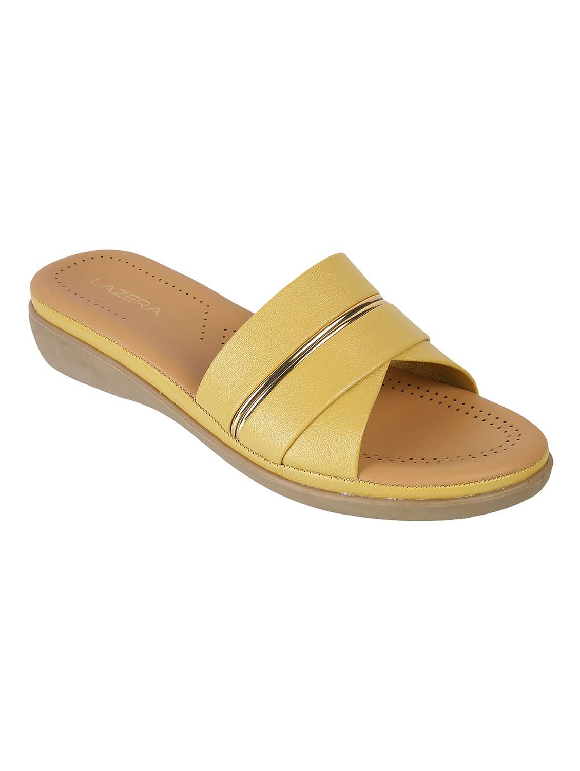 women solid slip on flat sandal - 22251793 -  Standard Image - 2