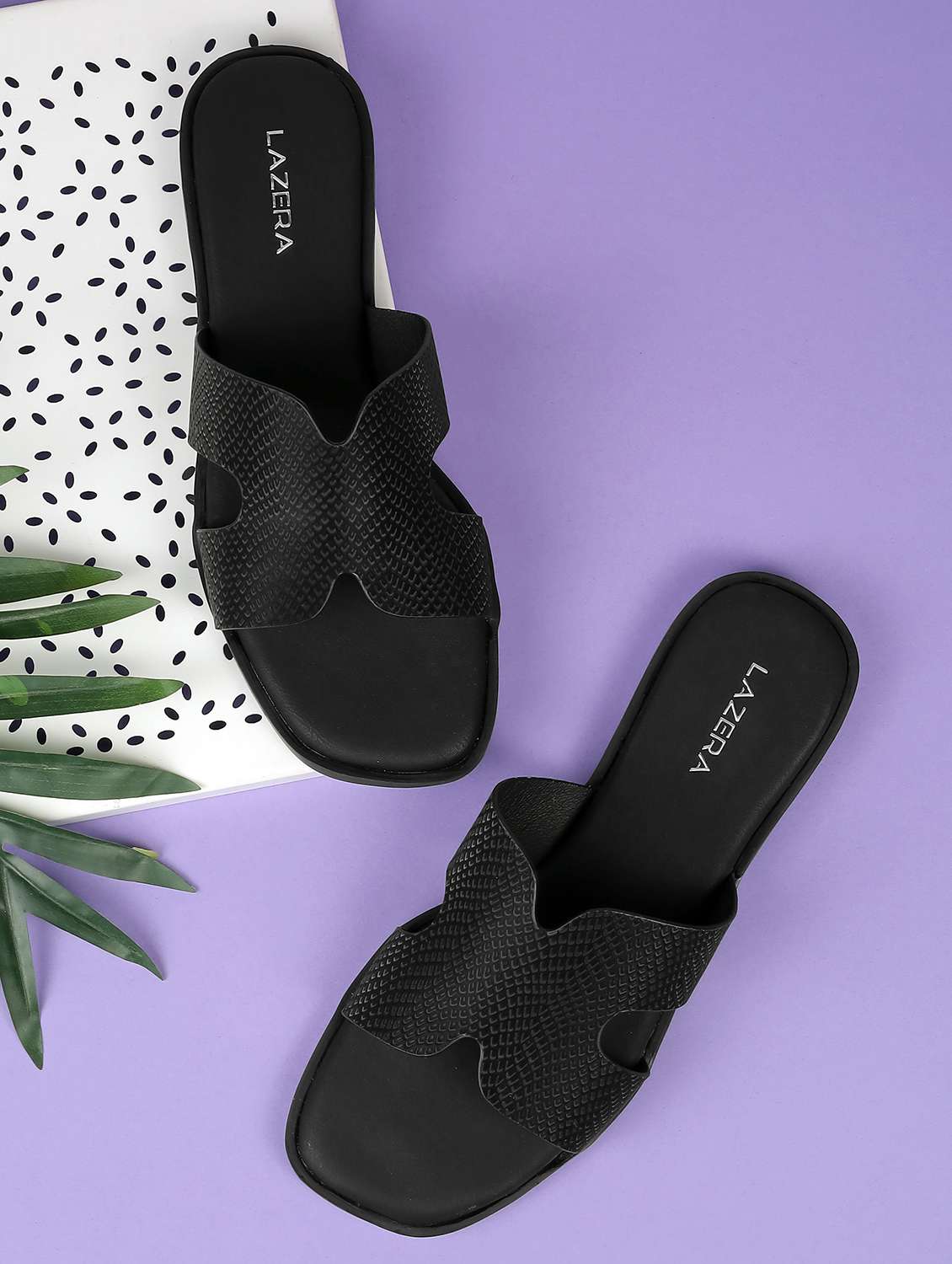 women solid slip on flat sandal