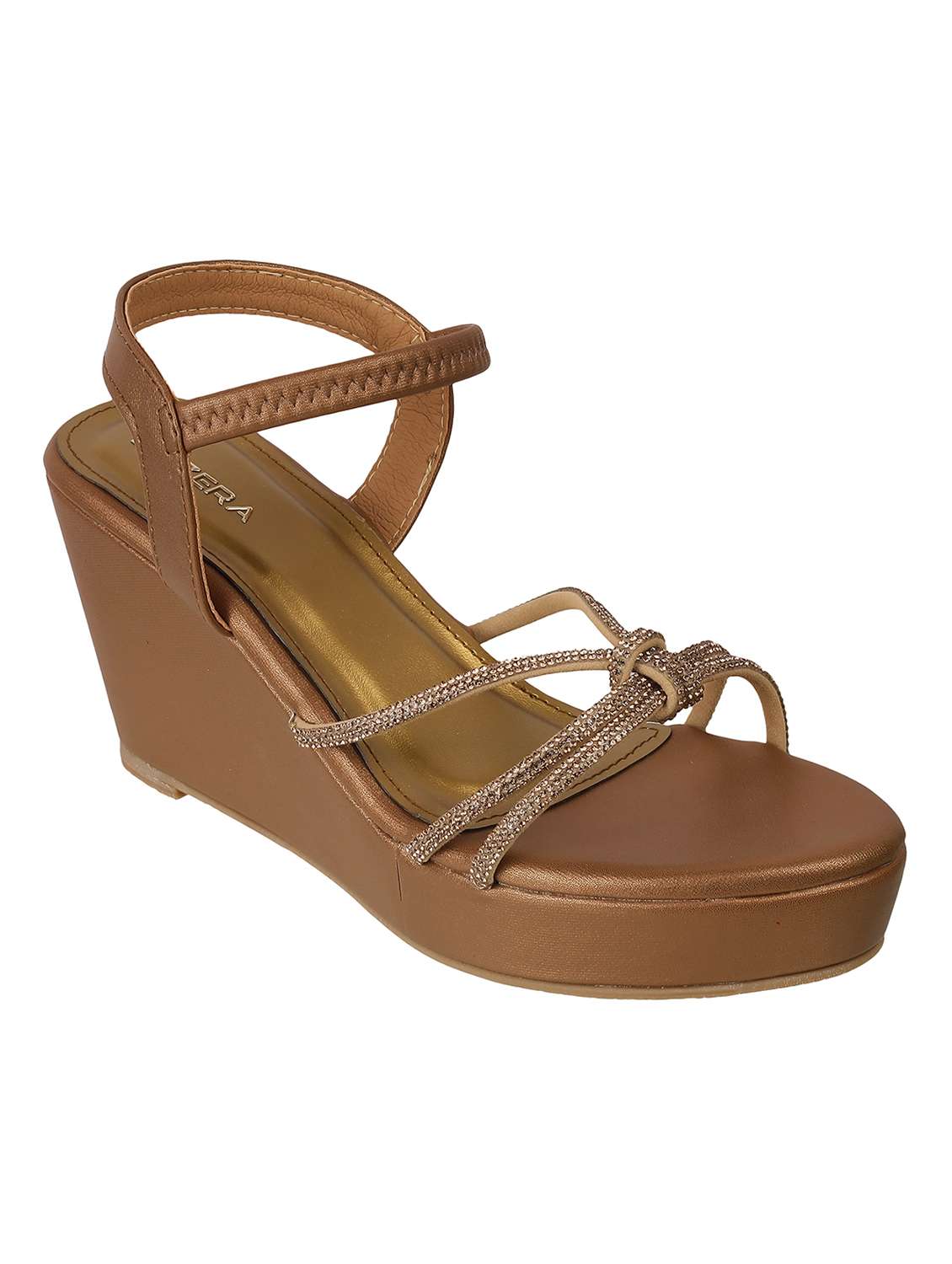 women solid back strap wedge - 22251955 -  Standard Image - 2