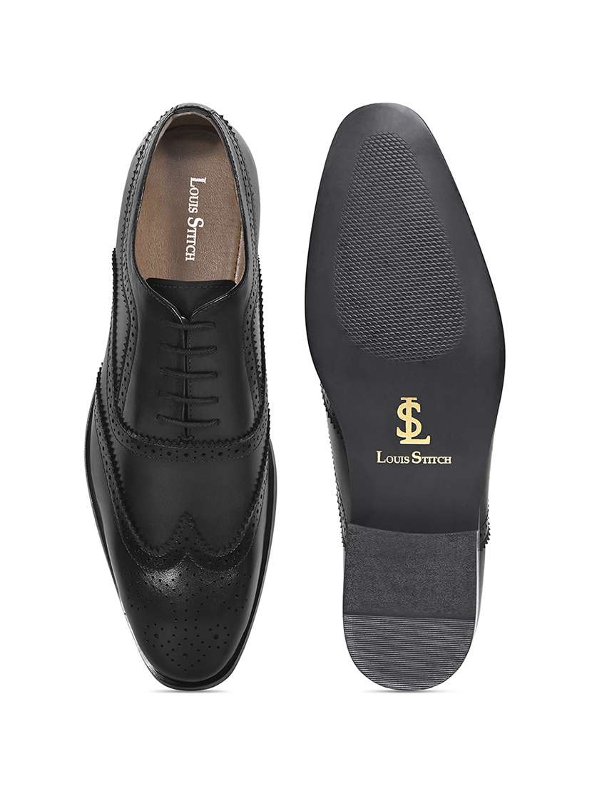 men black lace-up brouge - 22251983 -  Standard Image - 2