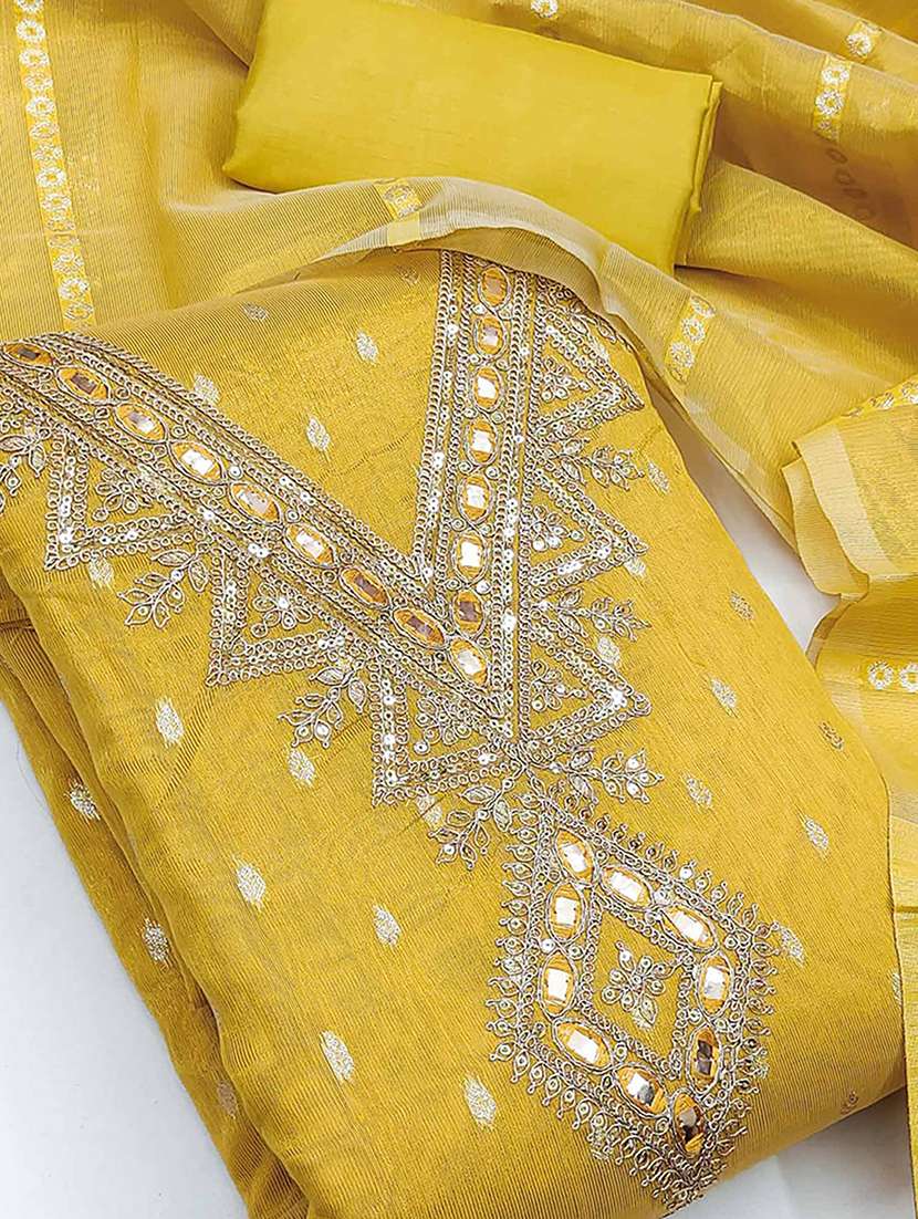 women self design embroidered unstitched suit set - 22252041 -  Standard Image - 2