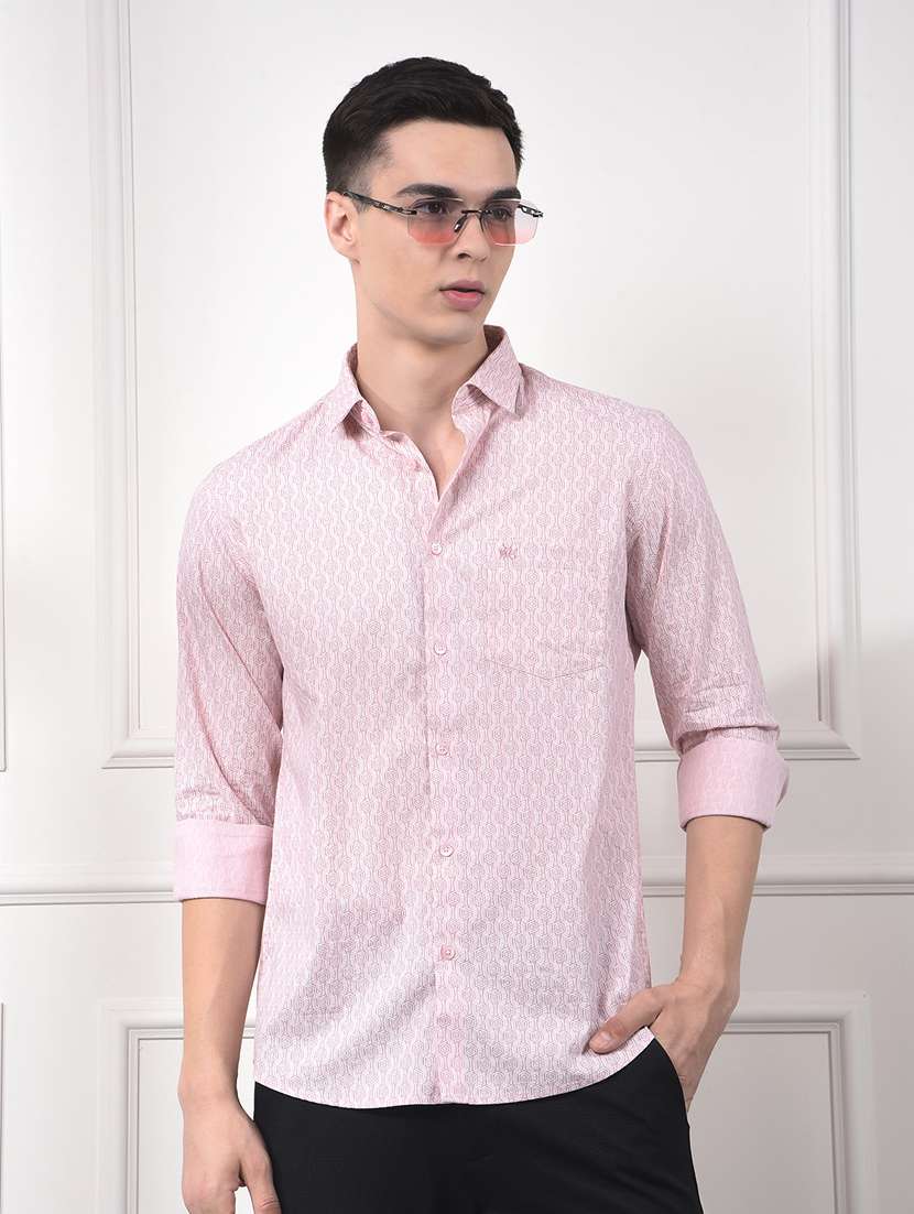 men collared long sleeve casual shirt