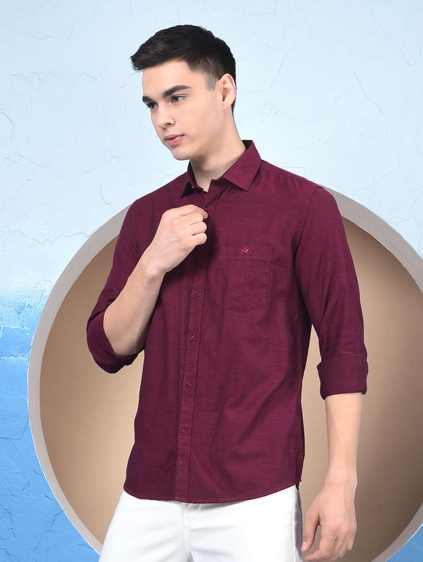 men collared long sleeve casual shirt - 22253193 -  Standard Image - 2