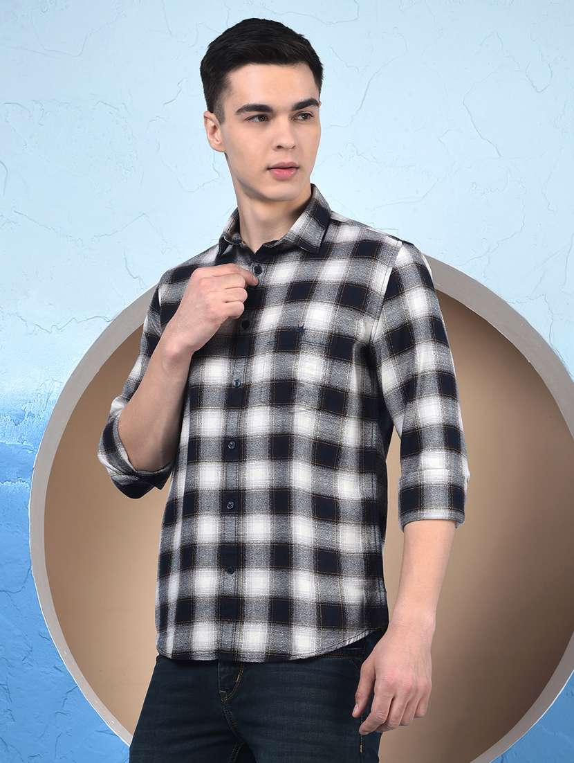 men collared long sleeve casual shirt - 22253209 -  Standard Image - 2