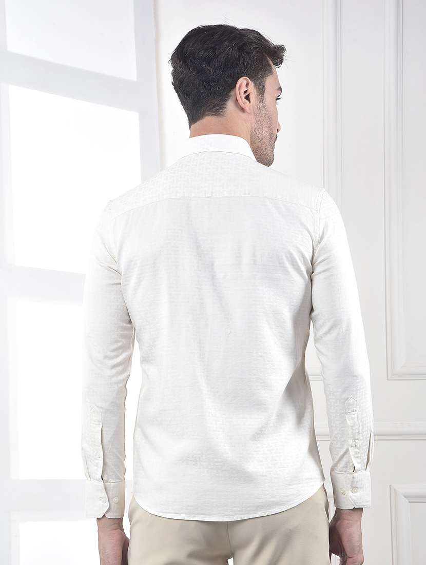 Men Collared Long Sleeve Casual Shirt - 22253232 -  Standard Image - 2