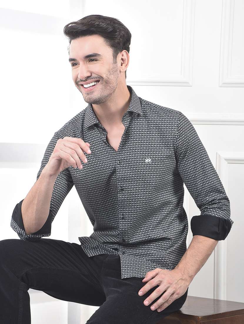 men collared long sleeve casual shirt - 22253238 -  Standard Image - 2