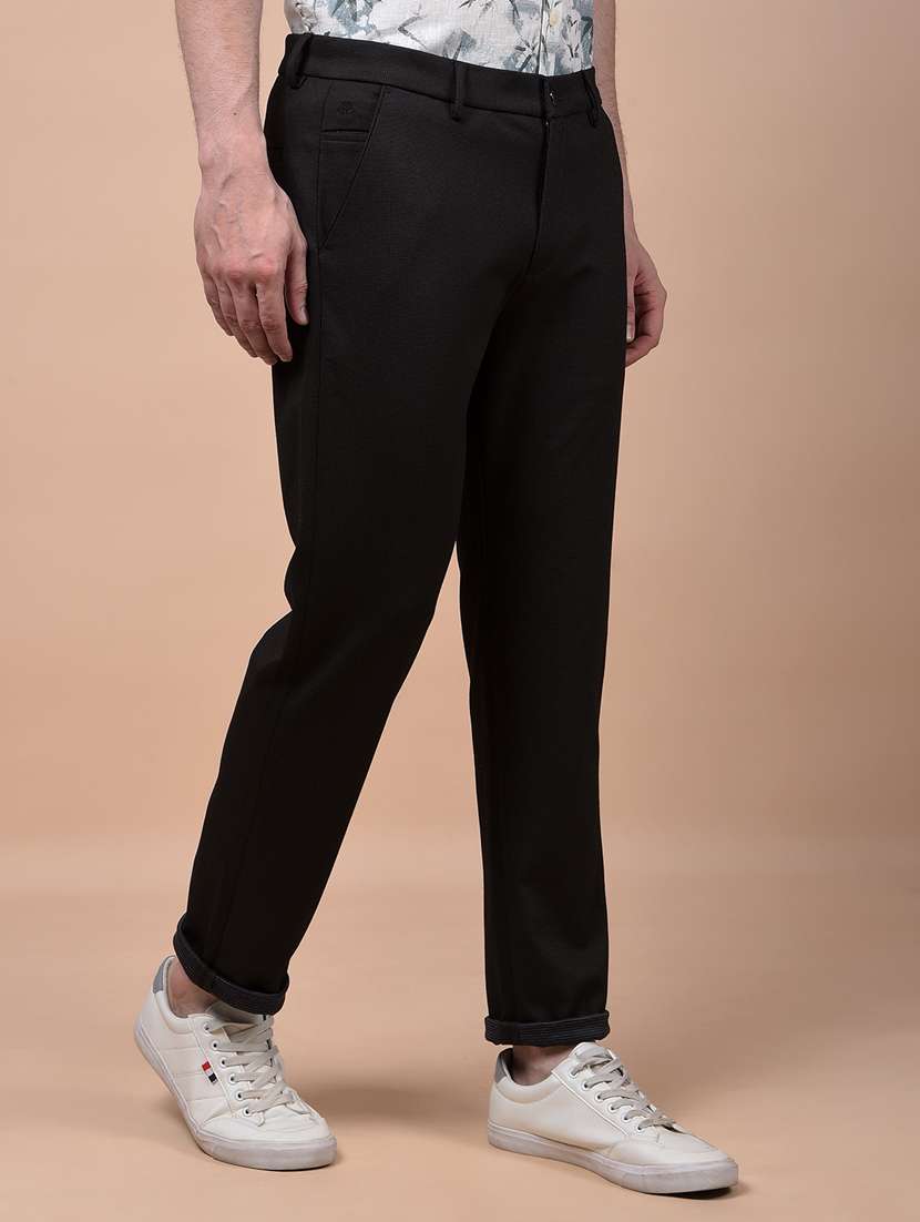 men solid mid rise slim fit chinos  - 22253273 -  Standard Image - 2