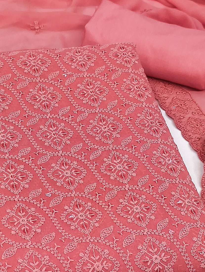 women solid with work embroidered unstitched suit set - 22253429 -  Standard Image - 2