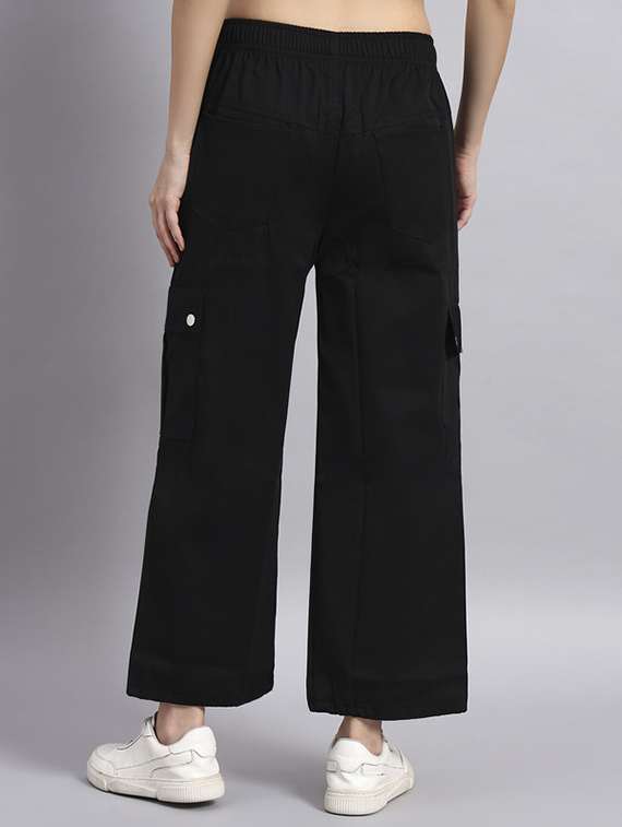 women solid mid rise cargo - 22253617 -  Standard Image - 2