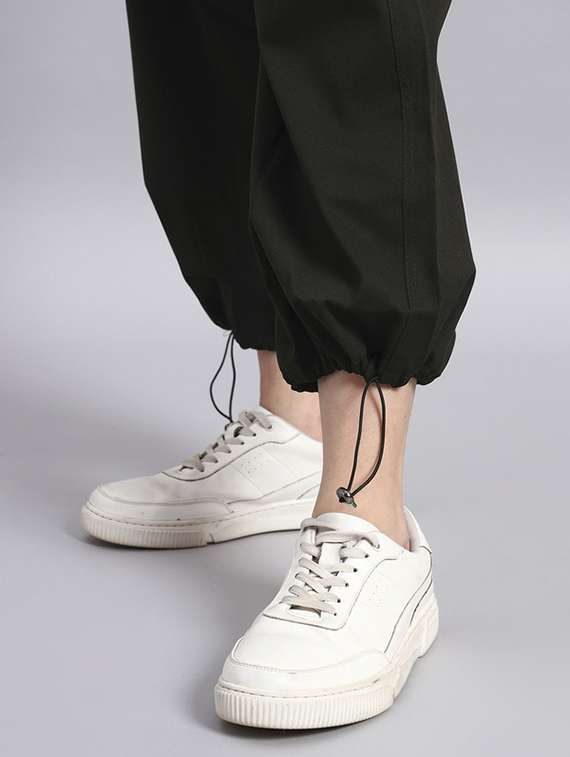 women solid mid rise parachute pants - 22253619 -  Standard Image - 2