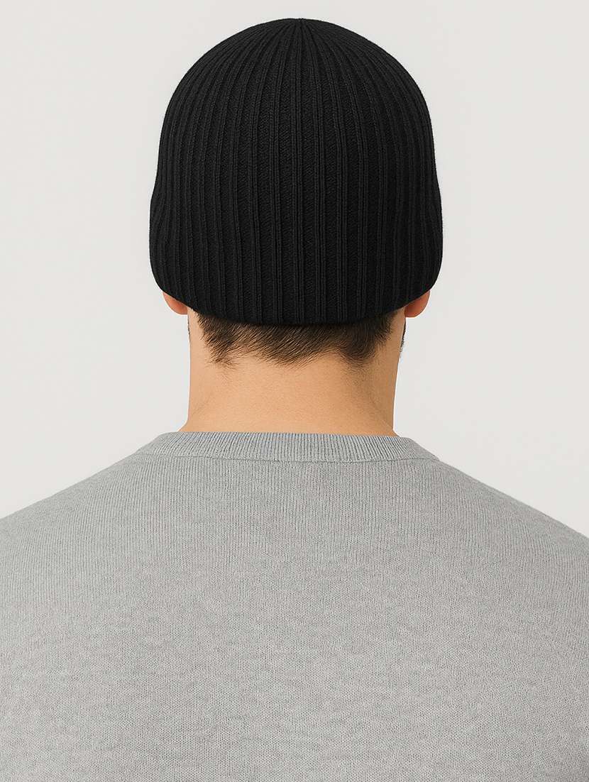 men solid ribbed knit winter beanie  - 22253642 -  Standard Image - 2