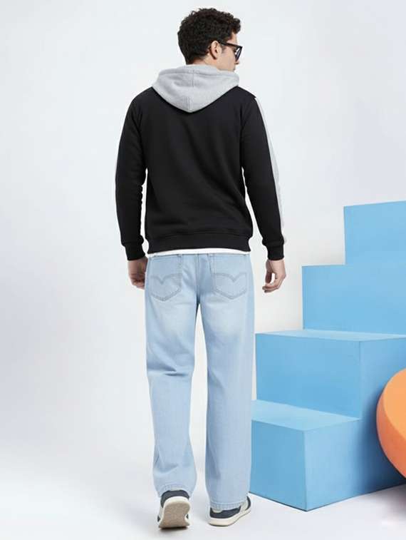 men tapered long sleeve hooded casual jacket - 22253665 -  Standard Image - 2