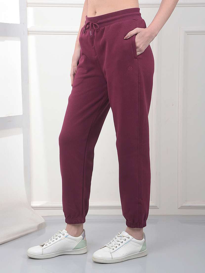 women solid mid rise jogger - 22253783 -  Standard Image - 2
