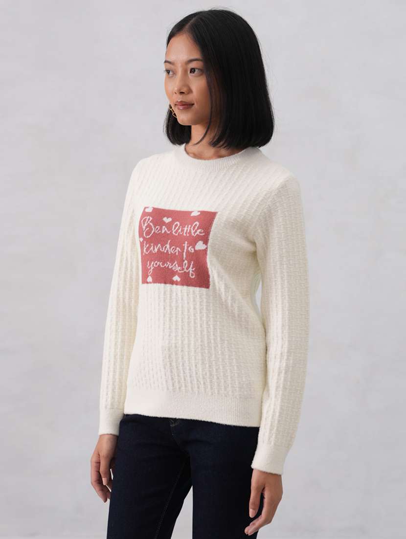 women self designed long sleeve pullover - 22253802 -  Standard Image - 2