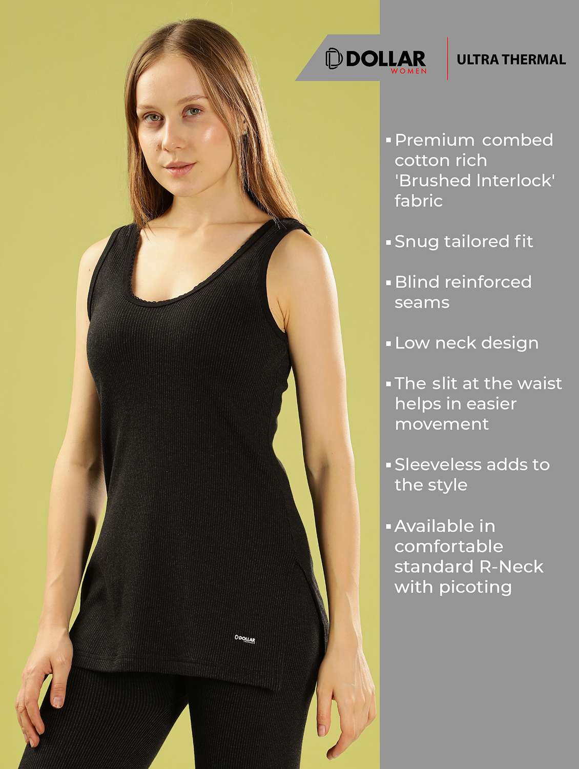 women pack of 2 solid sleeveless thermal top - 22253947 -  Standard Image - 2